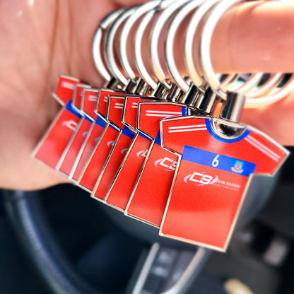 Jersey Shape Keyring